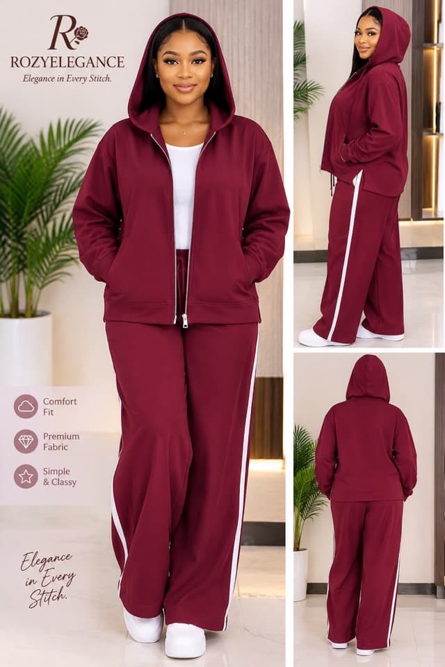 Two piece track suit